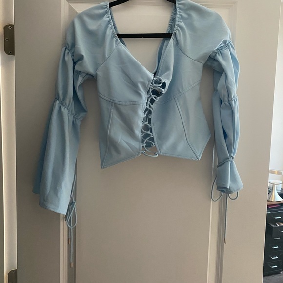 🥳HP🐣🐣Maniere de voir lace up top - Picture 2 of 2